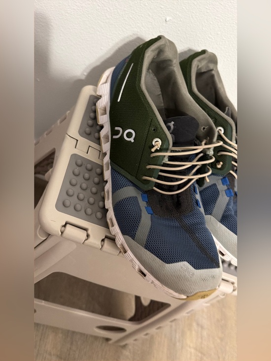 On Running Other - On Mens Swiss Engineering Cloud Blue Green Running Shoes Sneakers Size 10.5